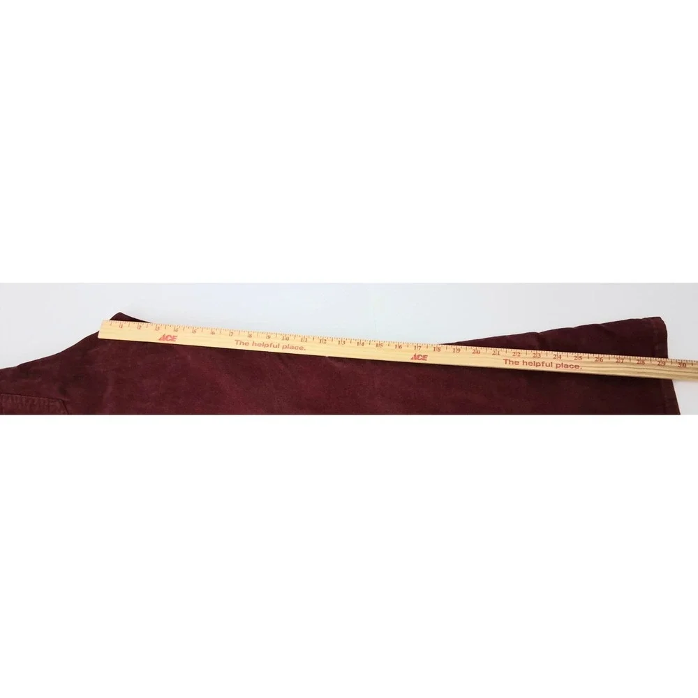 Levi's 725 High Rise Bootcut Pants Women's Size 29 Red Corduroy Pockets Preowned